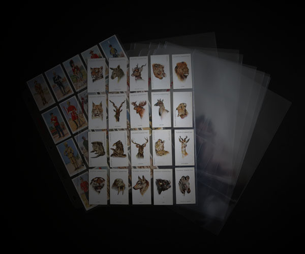 tobacco cigarette card collection storage 20 pocket pages