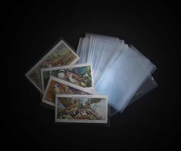 tobacco cigarette card collection storage protection sleeves