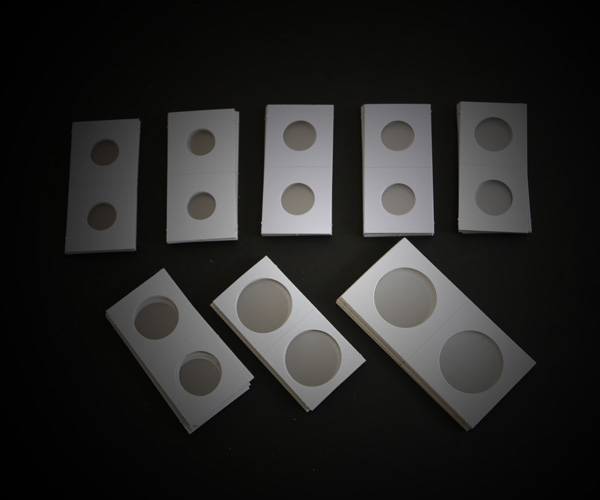bcw coin flips for different size coins organize collection