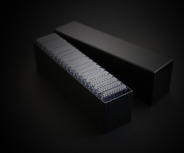 bcw coin slab box full of coin slabs 20 pack