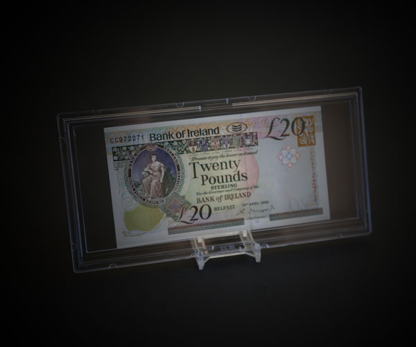 two piece bcw large currency slab for display and protection