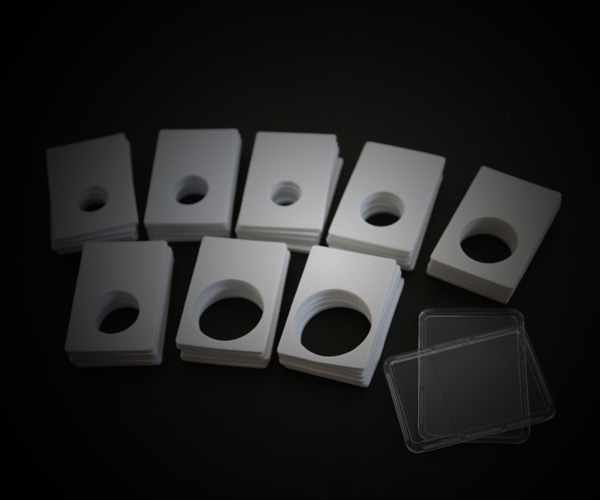 bcw coin slab white foam insert 35 seven sizes multipack