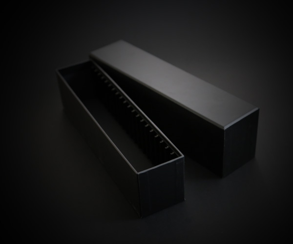 bcw black slotted coin slab box for coin collectiors